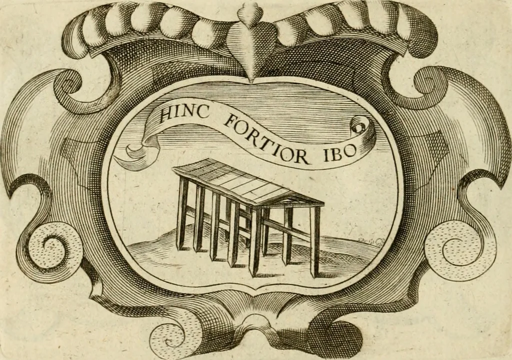 An illustration from Siluestri à Petrasancta Symbola heroica, 1682, leaf 335