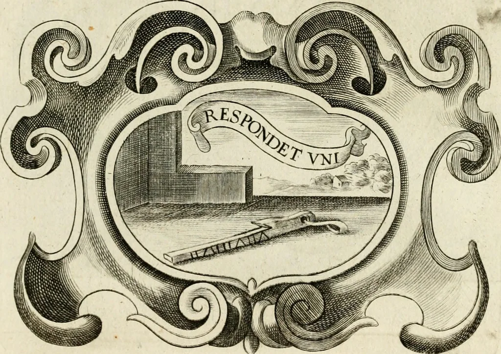 An illustration from Siluestri à Petrasancta Symbola heroica, 1682, leaf 340