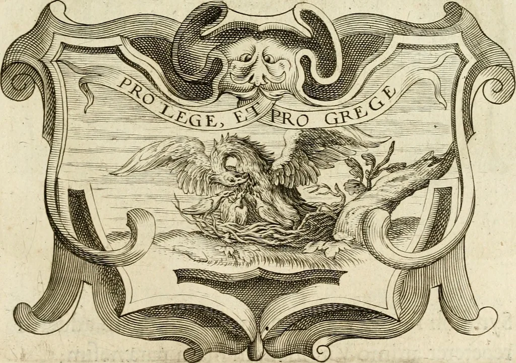 An illustration from Siluestri à Petrasancta Symbola heroica, 1682, leaf 348