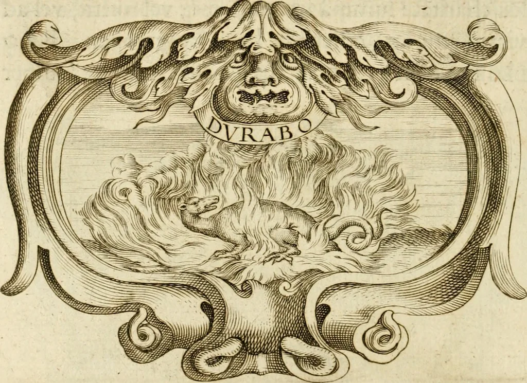 An illustration from Siluestri à Petrasancta Symbola heroica, 1682, leaf 349