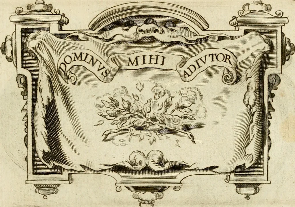An illustration from Siluestri à Petrasancta Symbola heroica, 1682, leaf 350