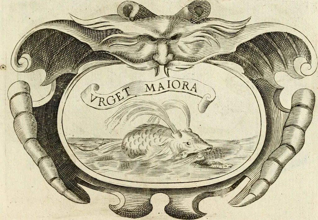 An illustration from Siluestri à Petrasancta Symbola heroica, 1682, leaf 352