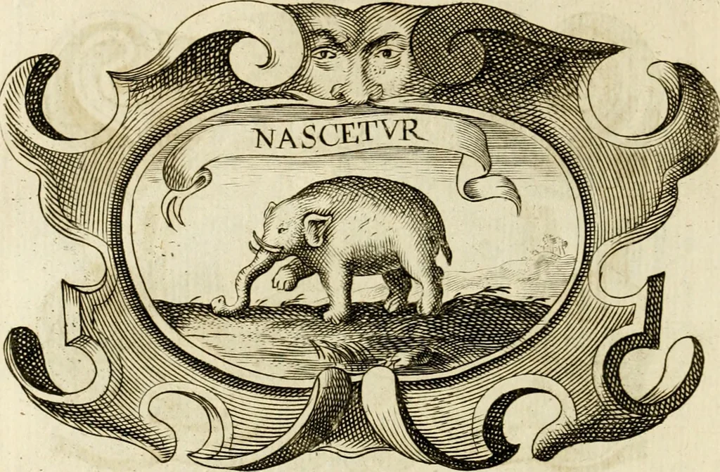 An illustration from Siluestri à Petrasancta Symbola heroica, 1682, leaf 355