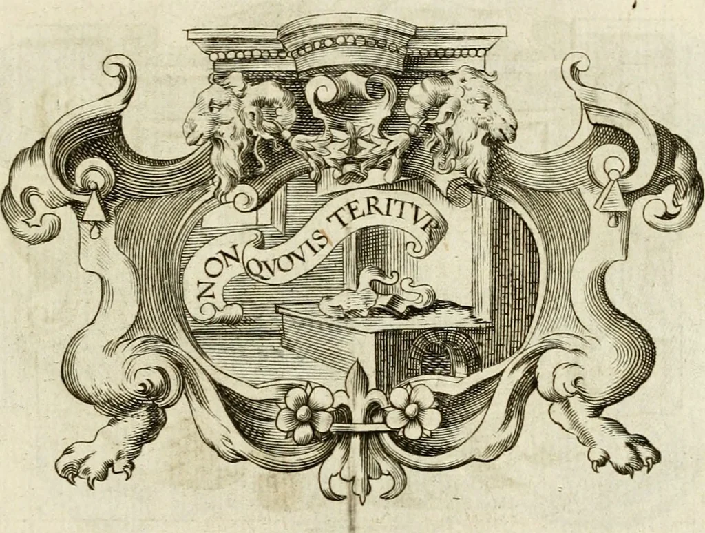 An illustration from Siluestri à Petrasancta Symbola heroica, 1682, leaf 356