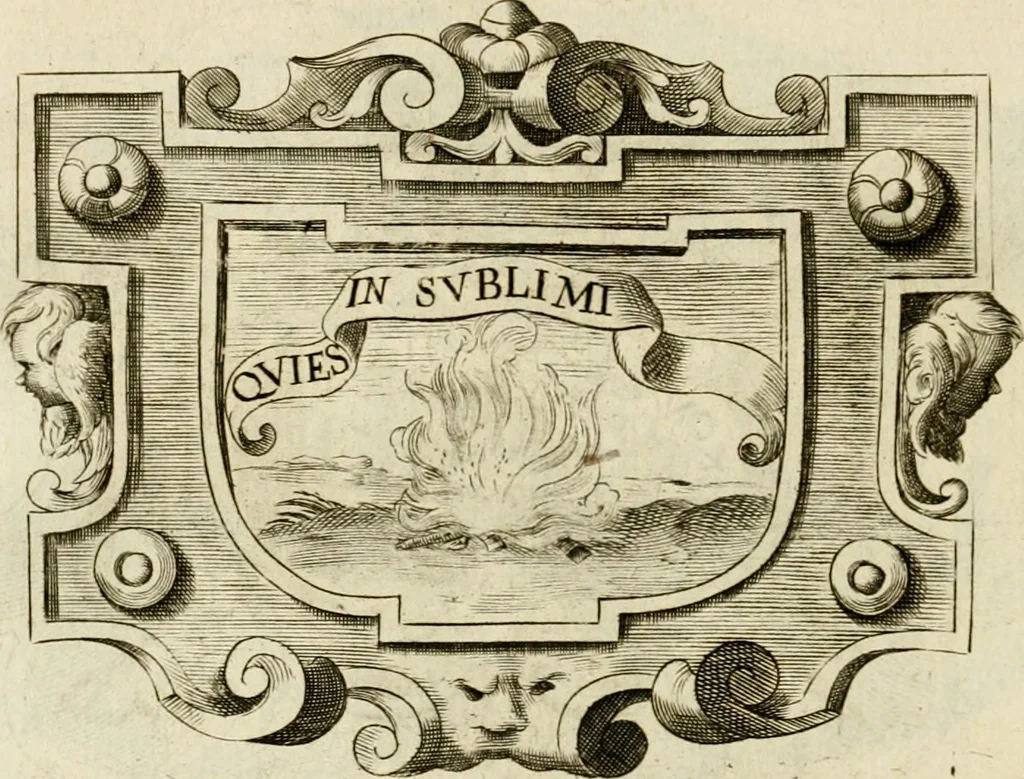 An illustration from Siluestri à Petrasancta Symbola heroica, 1682, leaf 357