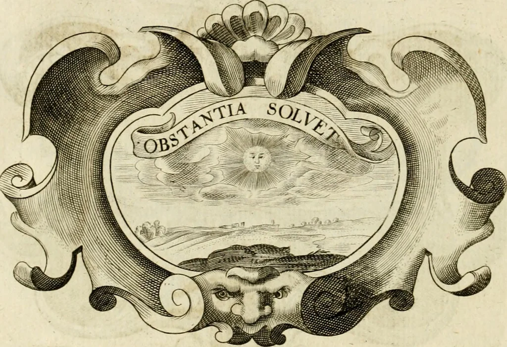 An illustration from Siluestri à Petrasancta Symbola heroica, 1682, leaf 359