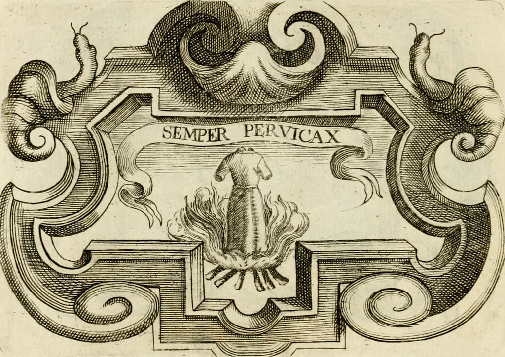 An illustration from Siluestri à Petrasancta Symbola heroica, 1682, leaf 361