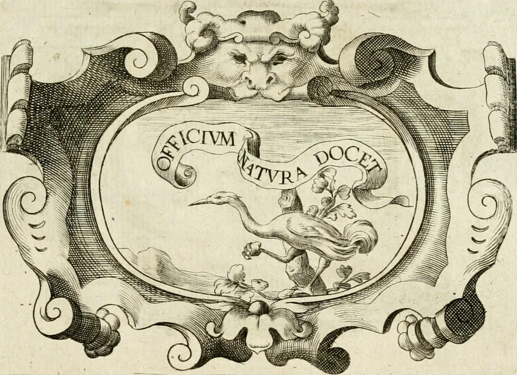An illustration from Siluestri à Petrasancta Symbola heroica, 1682, leaf 364