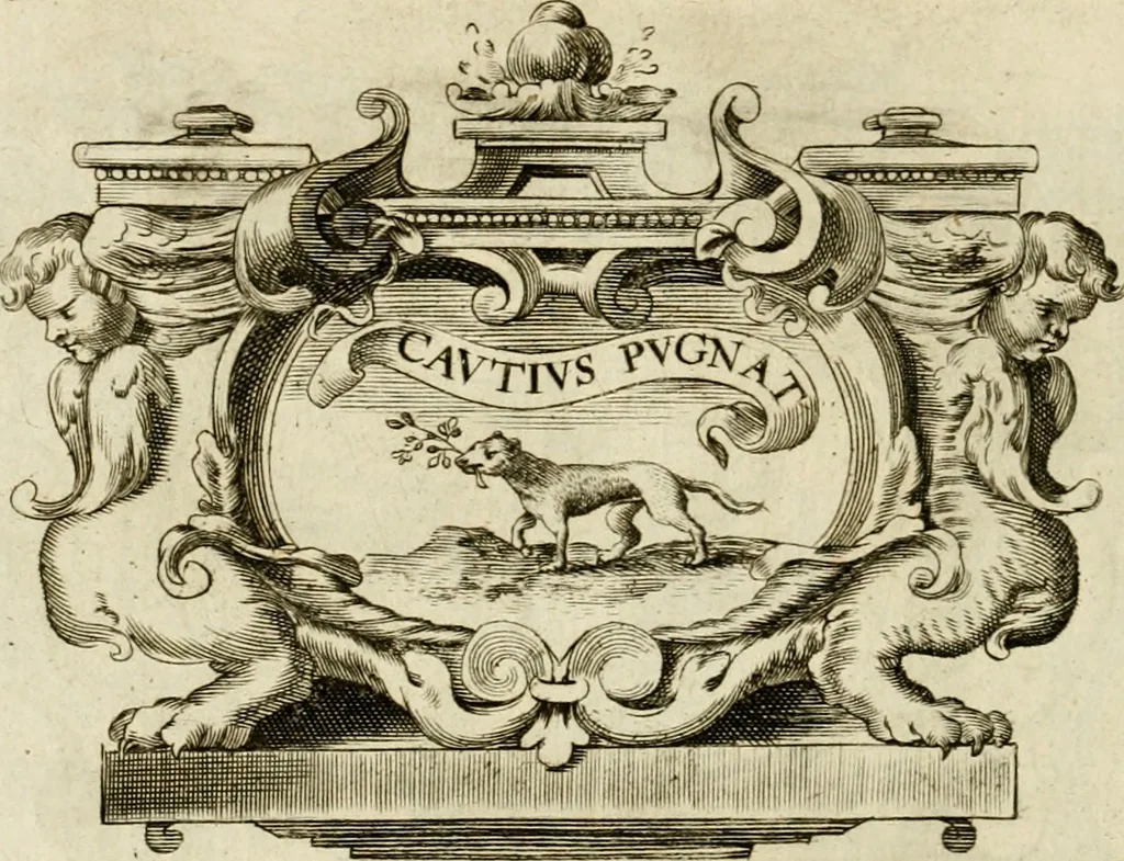 An illustration from Siluestri à Petrasancta Symbola heroica, 1682, leaf 365