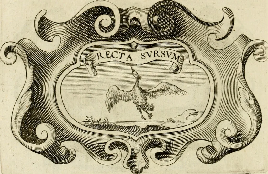 An illustration from Siluestri à Petrasancta Symbola heroica, 1682, leaf 367