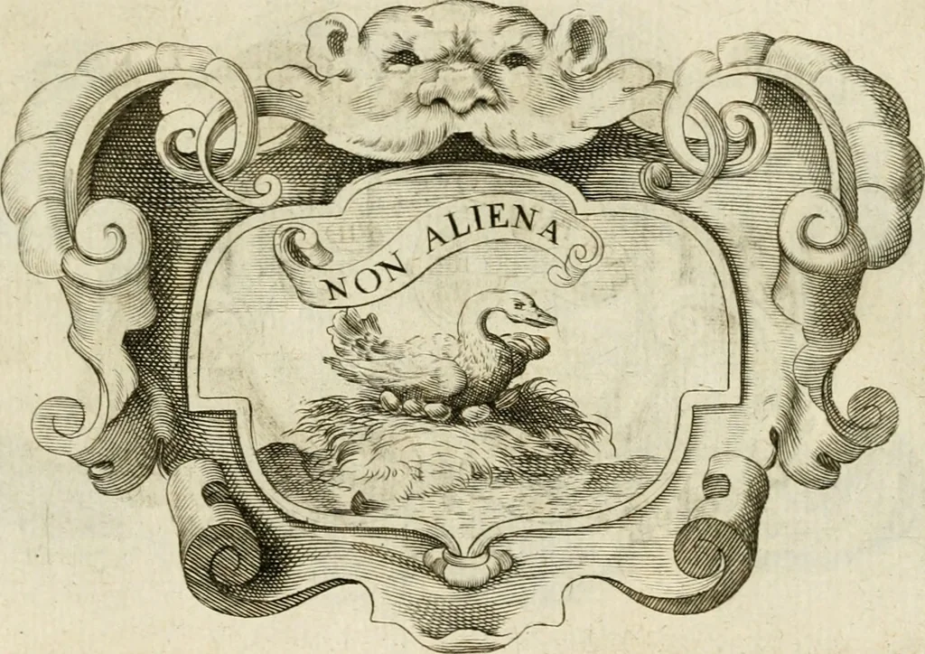 An illustration from Siluestri à Petrasancta Symbola heroica, 1682, leaf 370