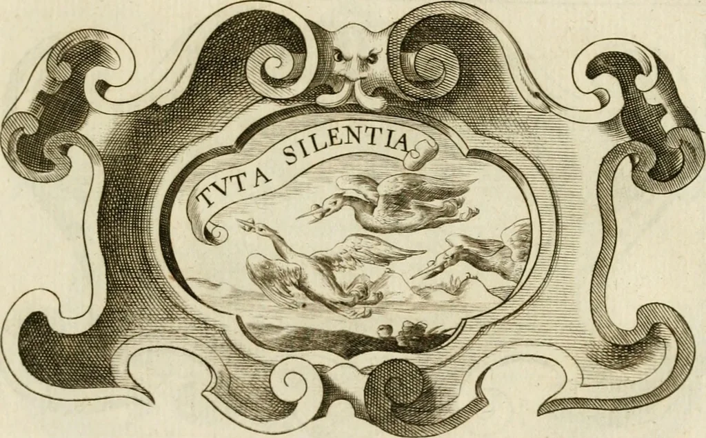 An illustration from Siluestri à Petrasancta Symbola heroica, 1682, leaf 372