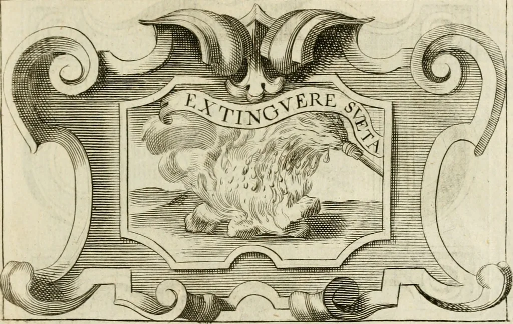 An illustration from Siluestri à Petrasancta Symbola heroica, 1682, leaf 378