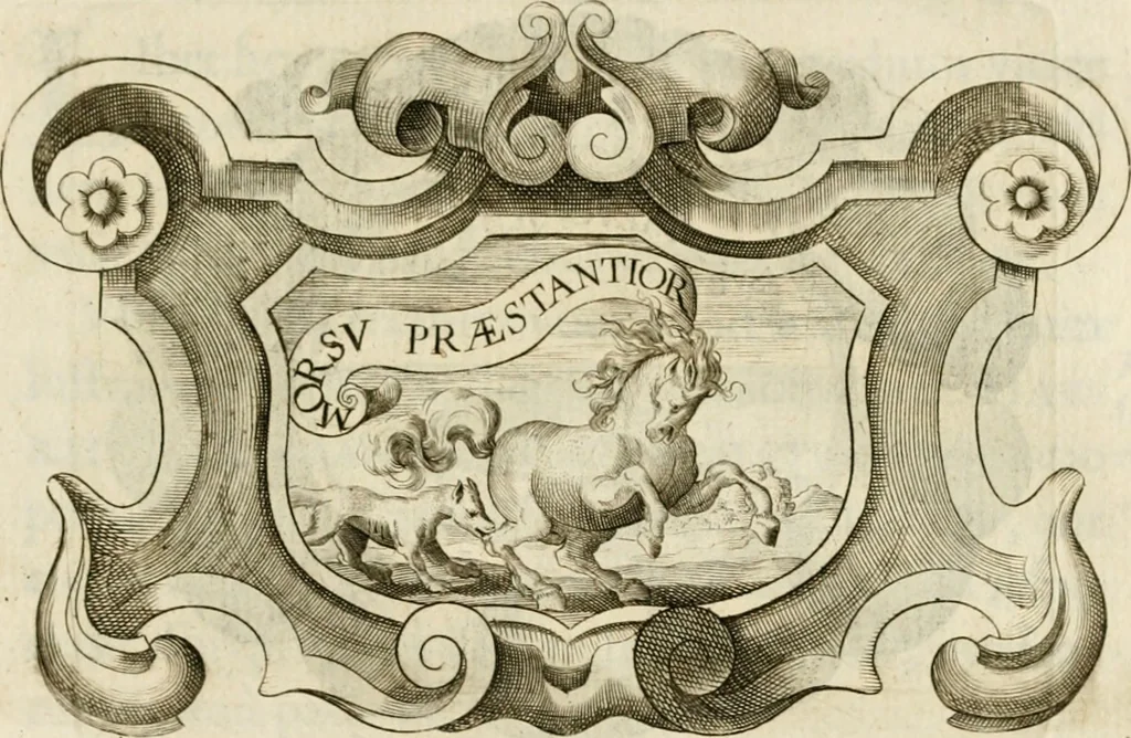 An illustration from Siluestri à Petrasancta Symbola heroica, 1682, leaf 380