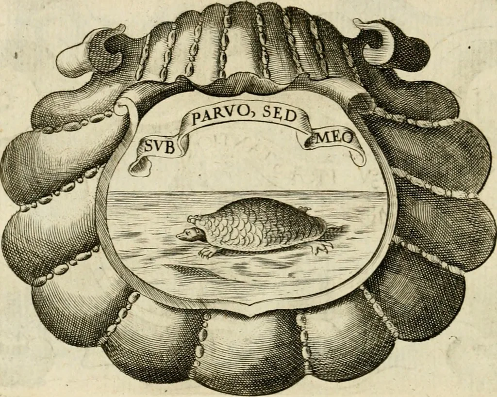 An illustration from Siluestri à Petrasancta Symbola heroica, 1682, leaf 381