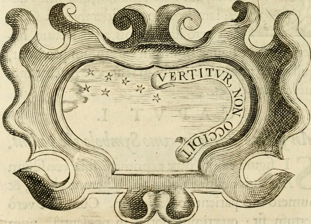 An illustration from Siluestri à Petrasancta Symbola heroica, 1682, leaf 391