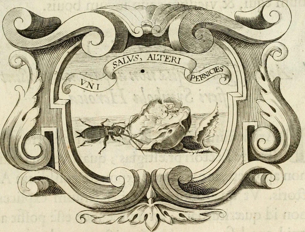 An illustration from Siluestri à Petrasancta Symbola heroica, 1682, leaf 392