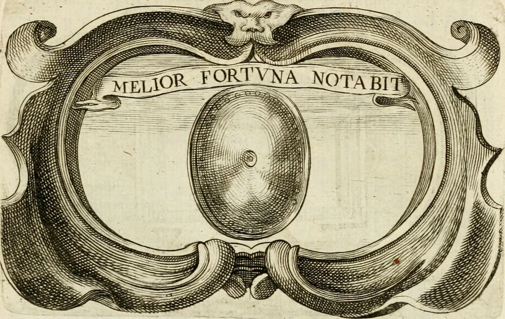 An illustration from Siluestri à Petrasancta Symbola heroica, 1682, leaf 394