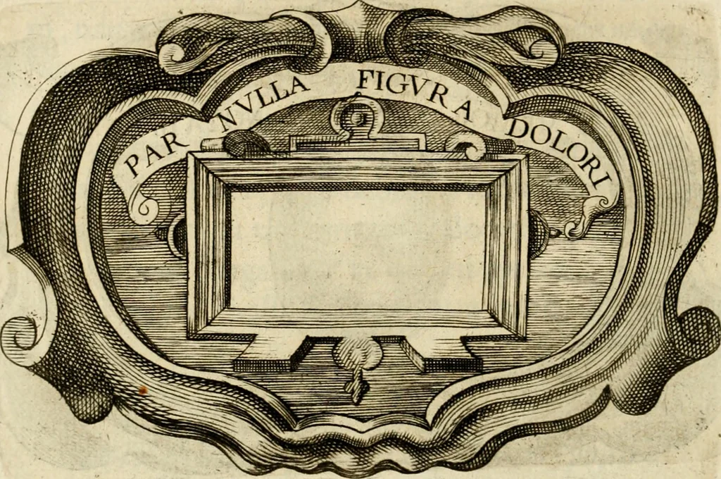 An illustration from Siluestri à Petrasancta Symbola heroica, 1682, leaf 395
