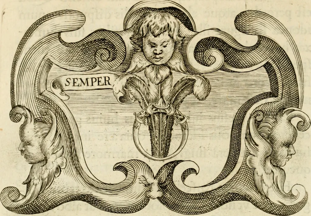 An illustration from Siluestri à Petrasancta Symbola heroica, 1682, leaf 399