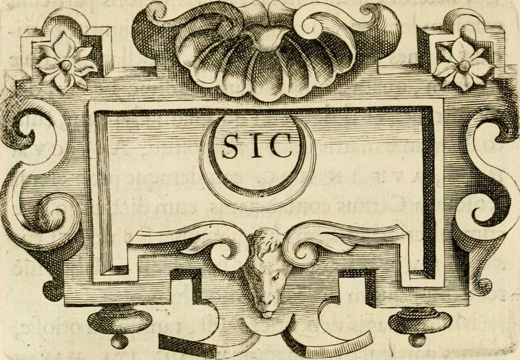 An illustration from Siluestri à Petrasancta Symbola heroica, 1682, leaf 425