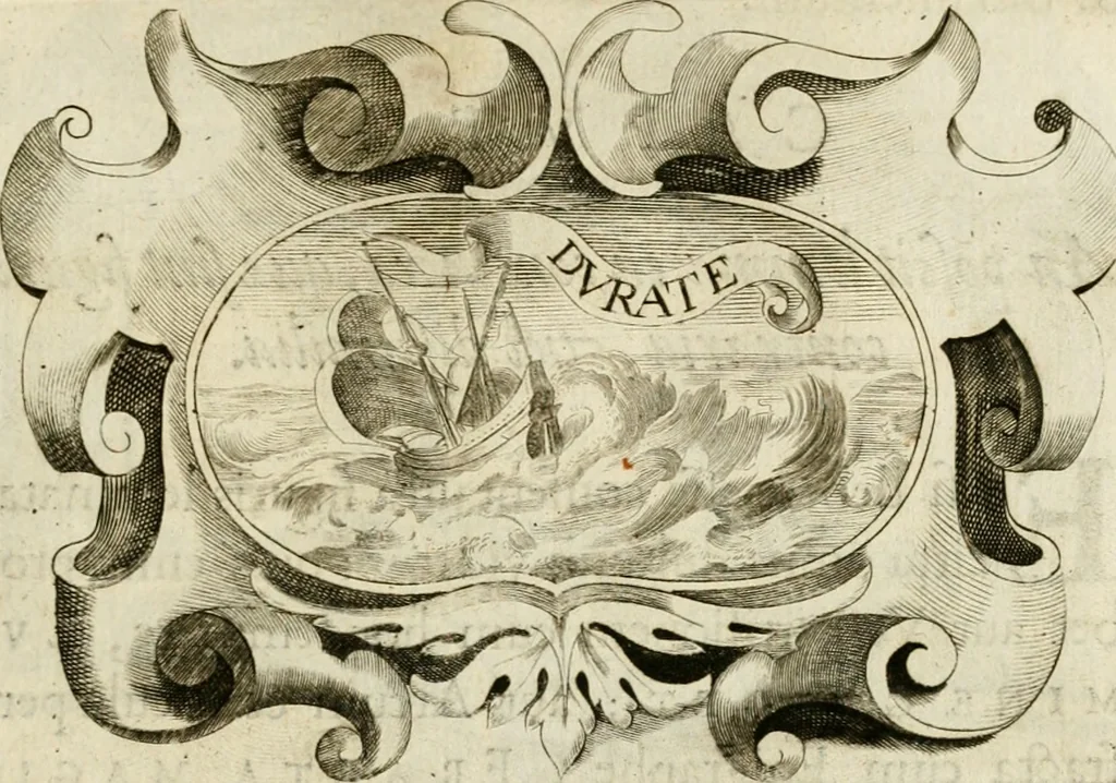 An illustration from Siluestri à Petrasancta Symbola heroica, 1682, leaf 428