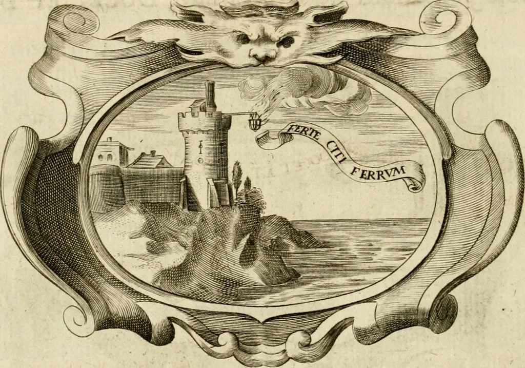 An illustration from Siluestri à Petrasancta Symbola heroica, 1682, leaf 443