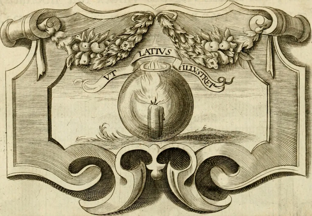 An illustration from Siluestri à Petrasancta Symbola heroica, 1682, leaf 445