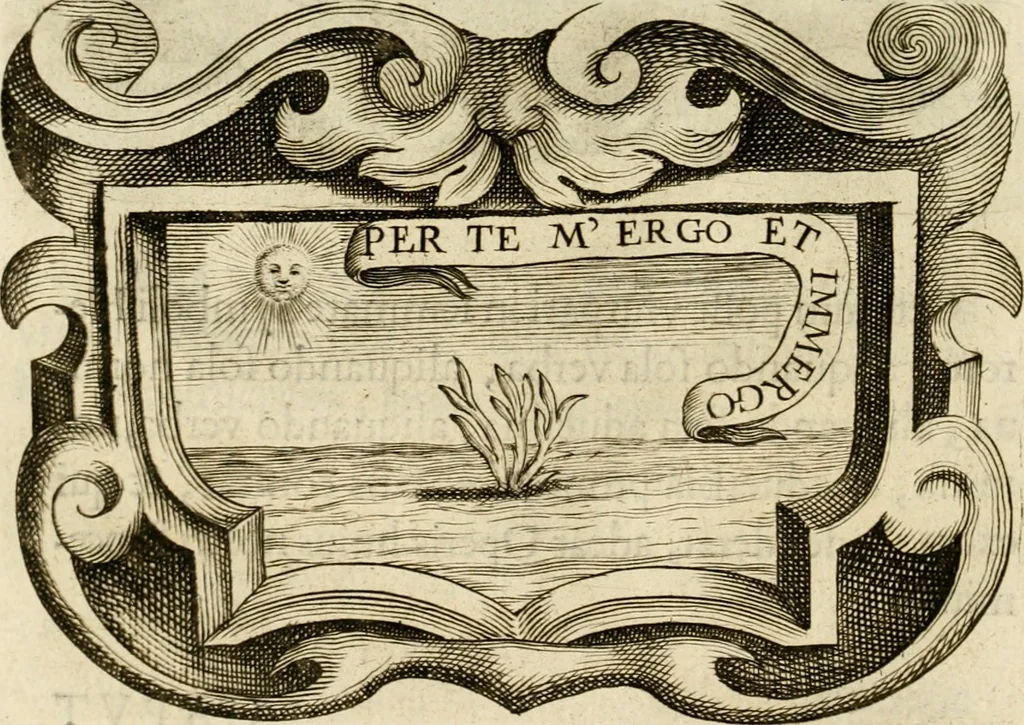 An illustration from Siluestri à Petrasancta Symbola heroica, 1682, leaf 447