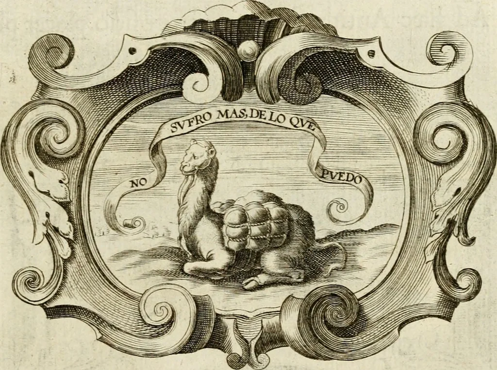 An illustration from Siluestri à Petrasancta Symbola heroica, 1682, leaf 448