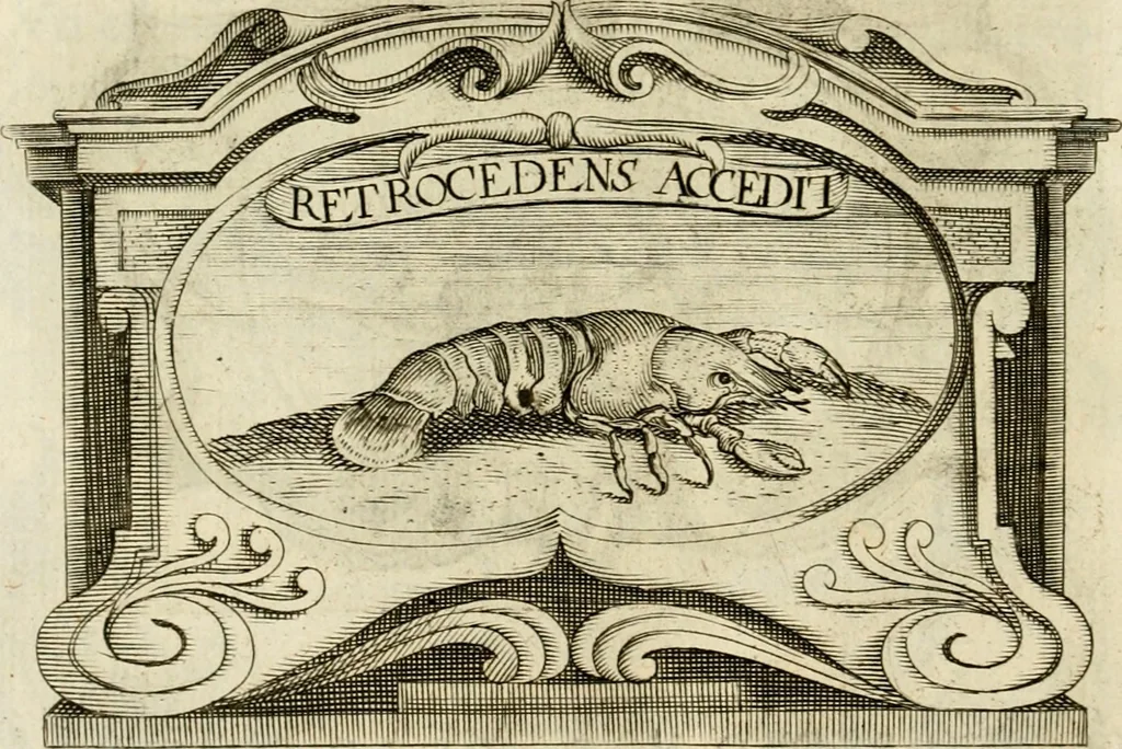 An illustration from Siluestri à Petrasancta Symbola heroica, 1682, leaf 449
