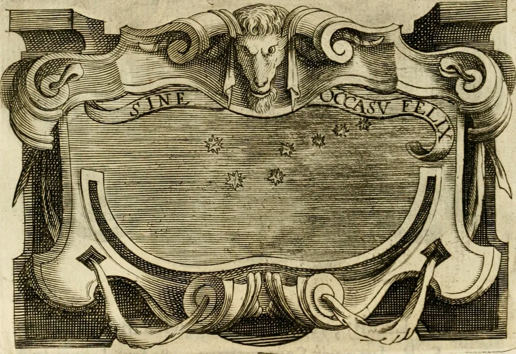 An illustration from Siluestri à Petrasancta Symbola heroica, 1682, leaf 457