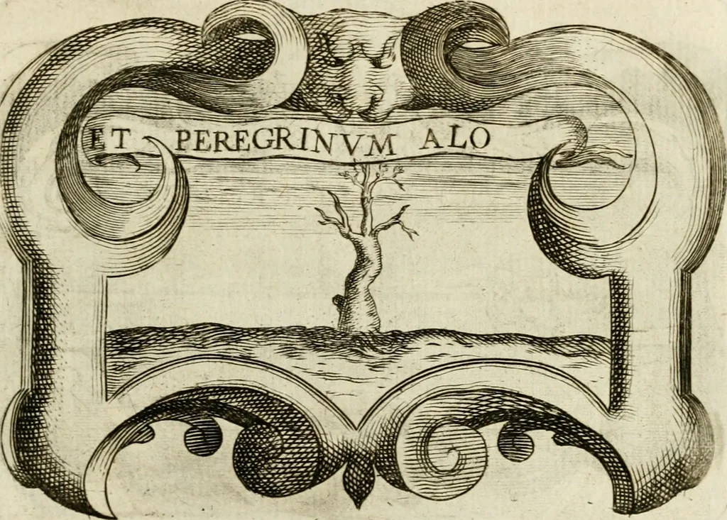 An illustration from Siluestri à Petrasancta Symbola heroica, 1682, leaf 458