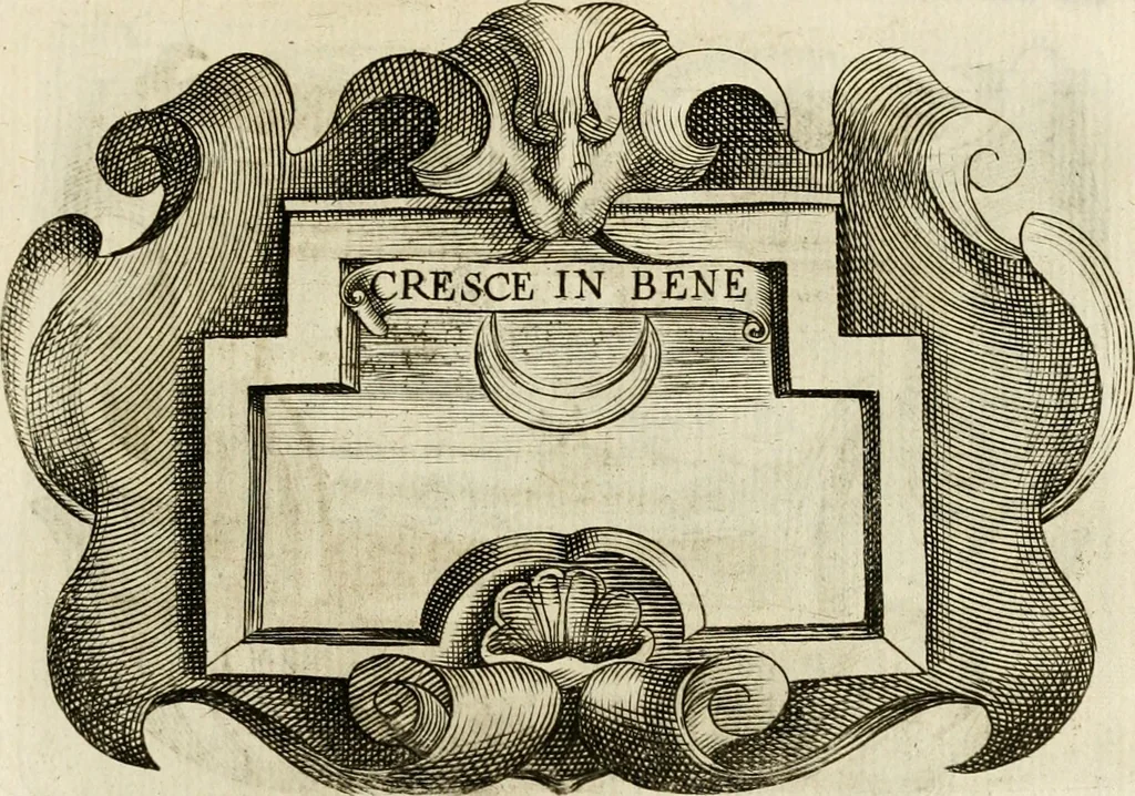 An illustration from Siluestri à Petrasancta Symbola heroica, 1682, leaf 460