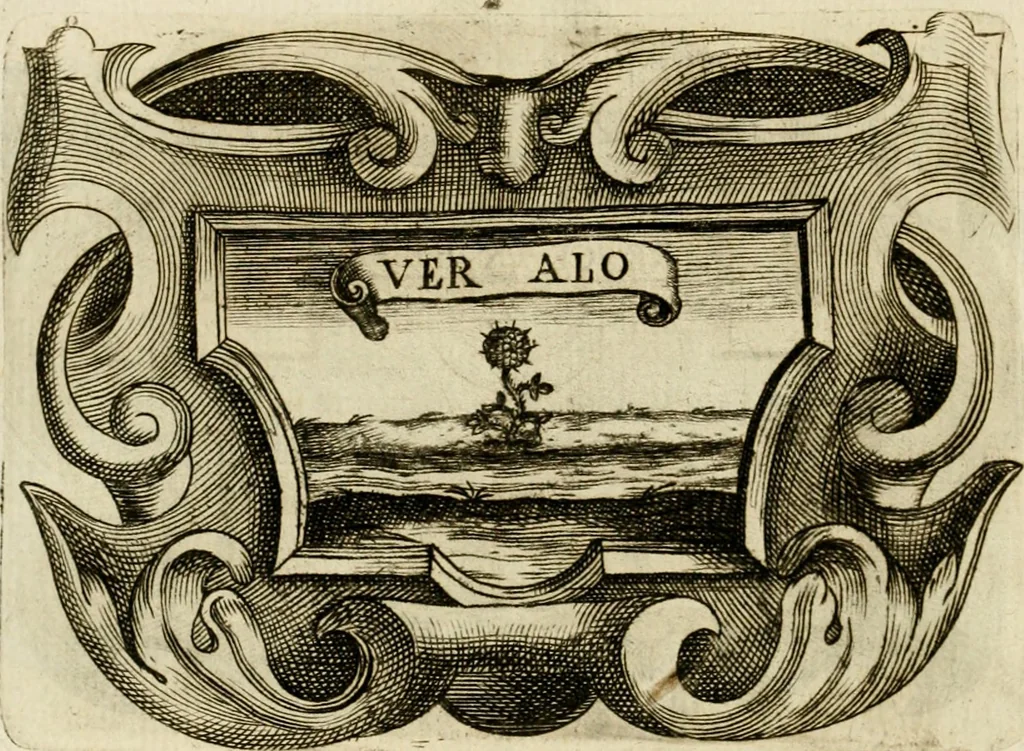 An illustration from Siluestri à Petrasancta Symbola heroica, 1682, leaf 461
