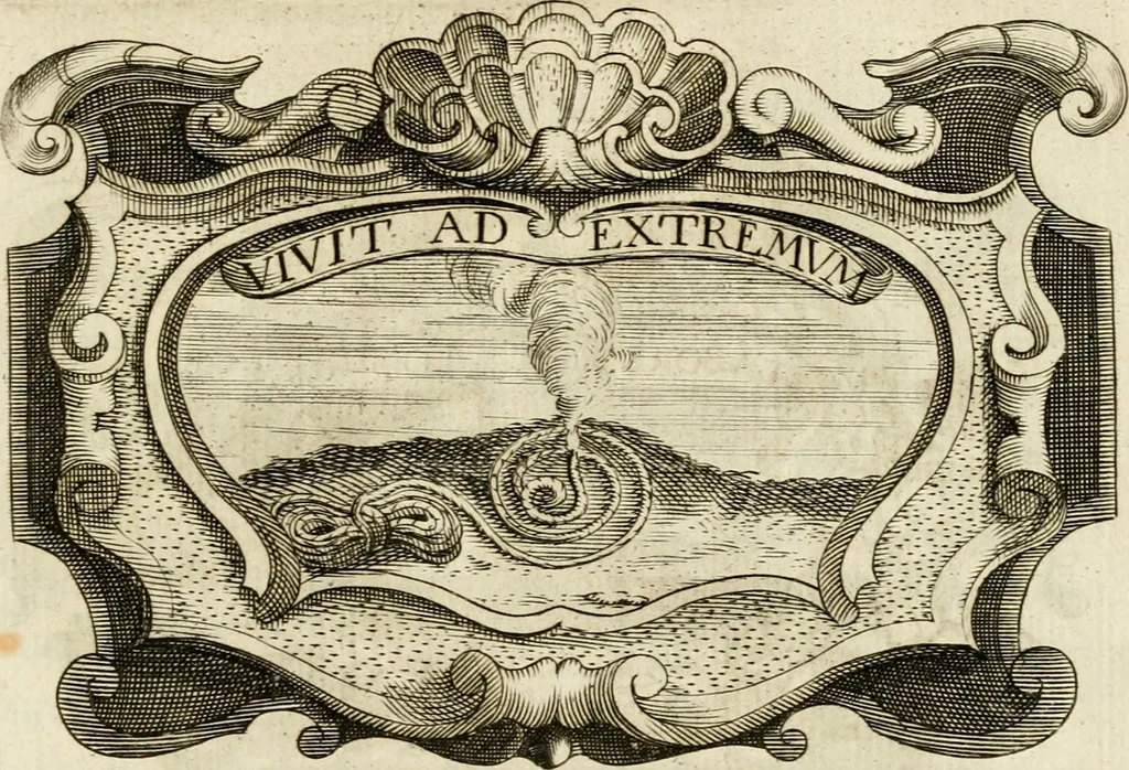 An illustration from Siluestri à Petrasancta Symbola heroica, 1682, leaf 468