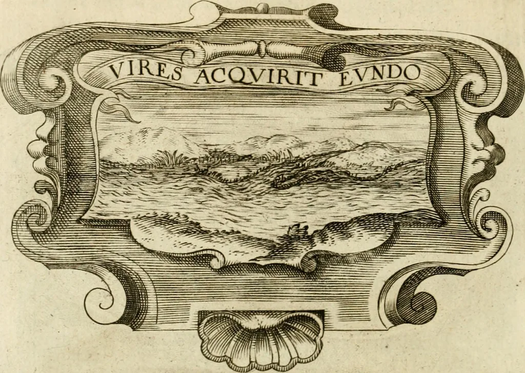 An illustration from Siluestri à Petrasancta Symbola heroica, 1682, leaf 473