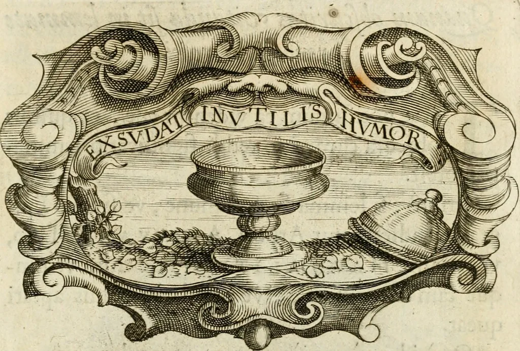 An illustration from Siluestri à Petrasancta Symbola heroica, 1682, leaf 474