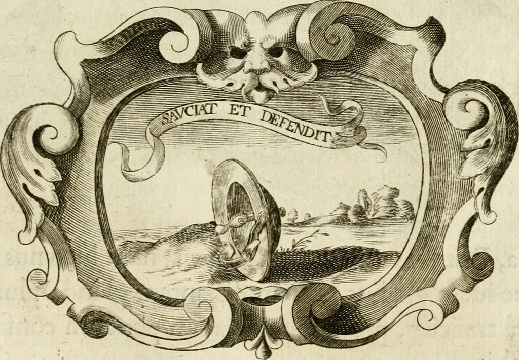 An illustration from Siluestri à Petrasancta Symbola heroica, 1682, leaf 476