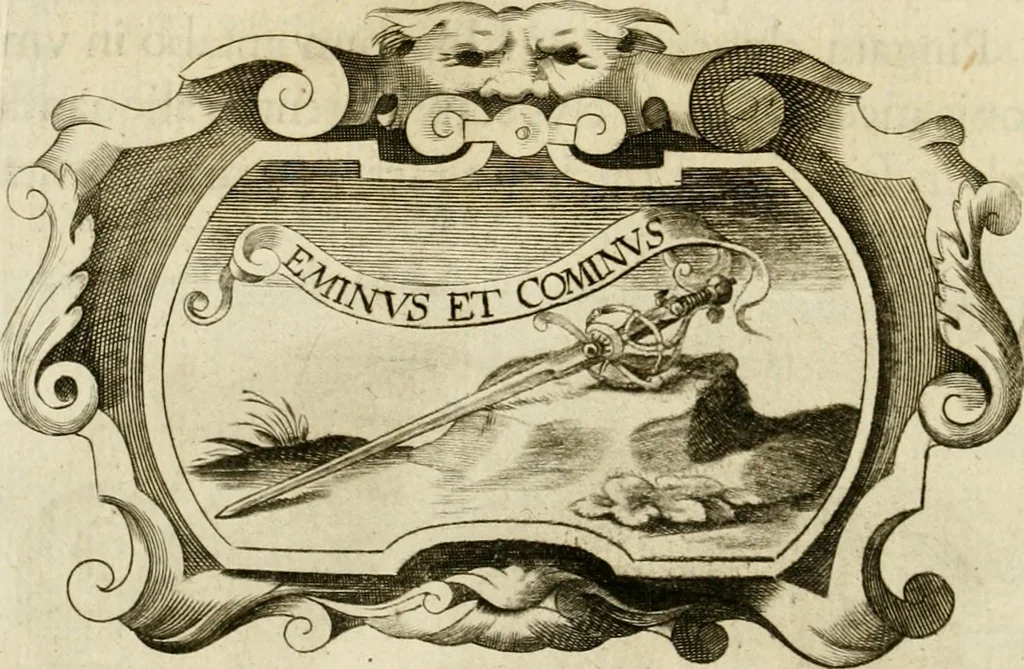 An illustration from Siluestri à Petrasancta Symbola heroica, 1682, leaf 477