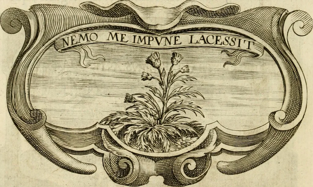 An illustration from Siluestri à Petrasancta Symbola heroica, 1682, leaf 483