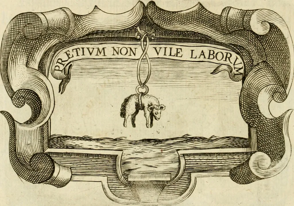 An illustration from Siluestri à Petrasancta Symbola heroica, 1682, leaf 485