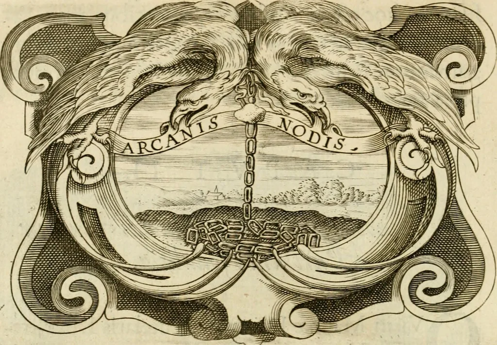 An illustration from Siluestri à Petrasancta Symbola heroica, 1682, leaf 487