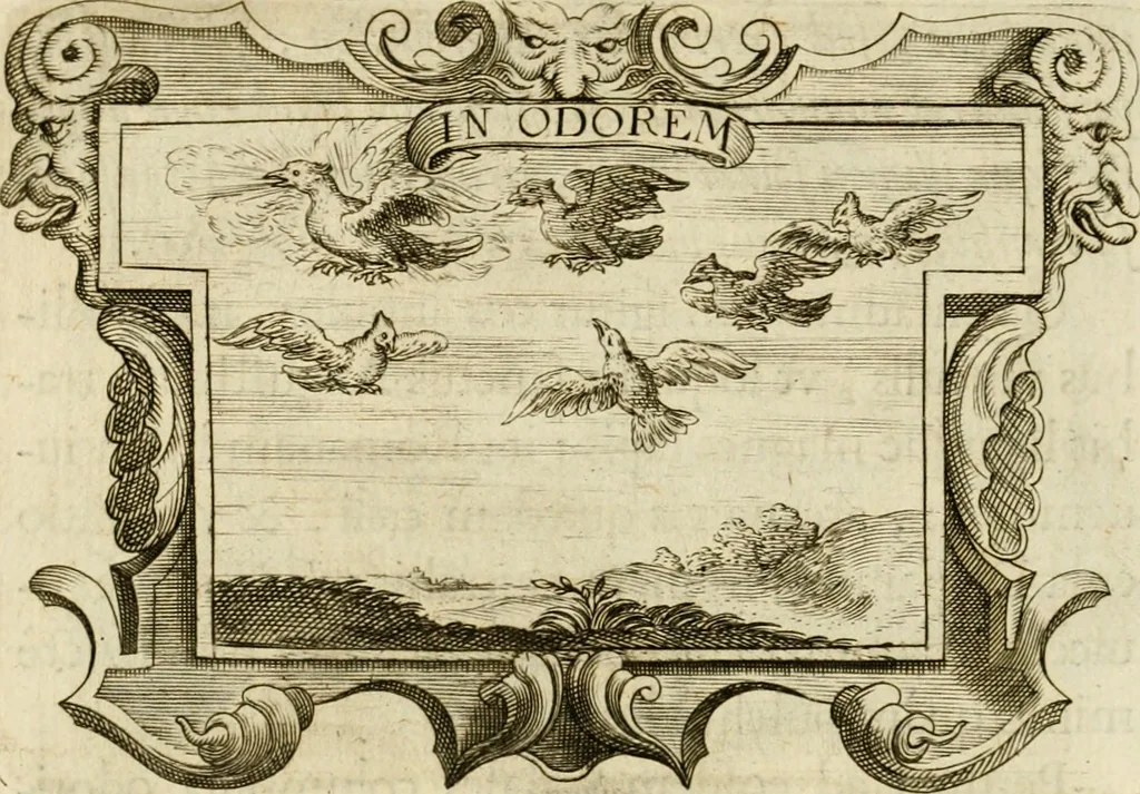 An illustration from Siluestri à Petrasancta Symbola heroica, 1682, leaf 489