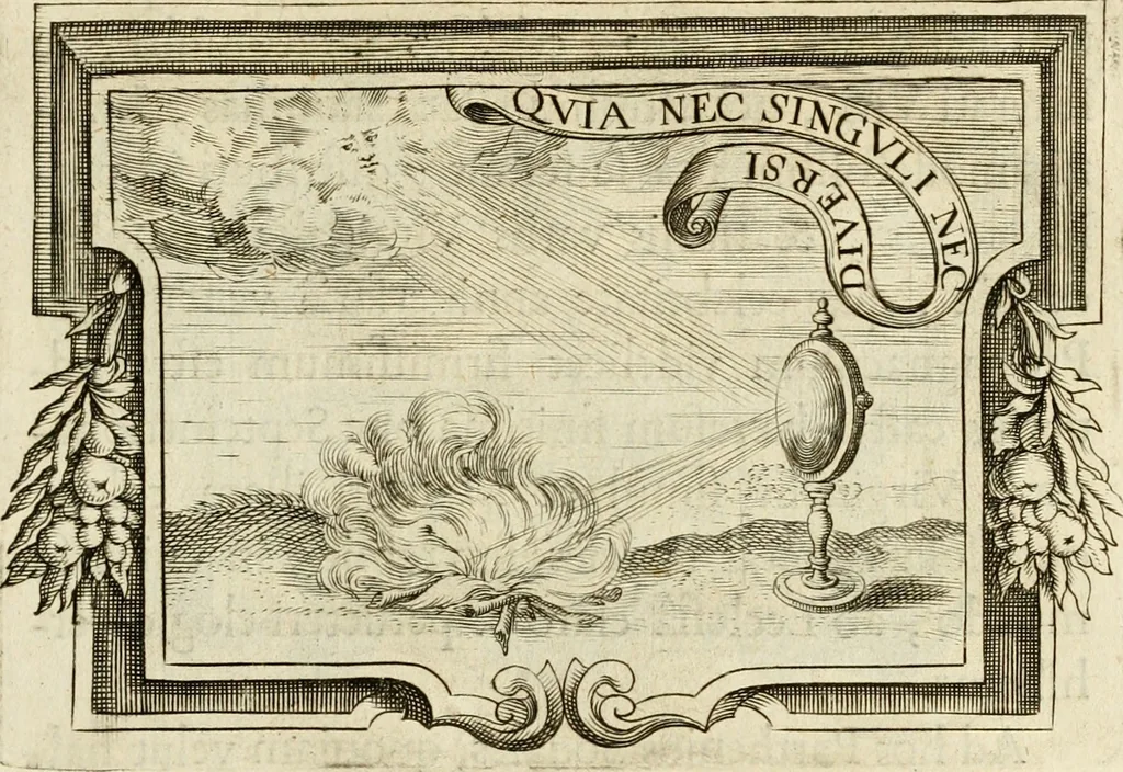 An illustration from Siluestri à Petrasancta Symbola heroica, 1682, leaf 490