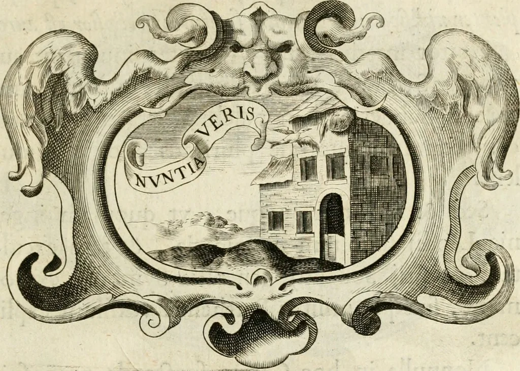 An illustration from Siluestri à Petrasancta Symbola heroica, 1682, leaf 496