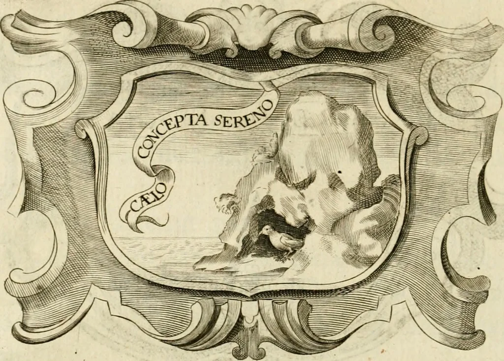 An illustration from Siluestri à Petrasancta Symbola heroica, 1682, leaf 499
