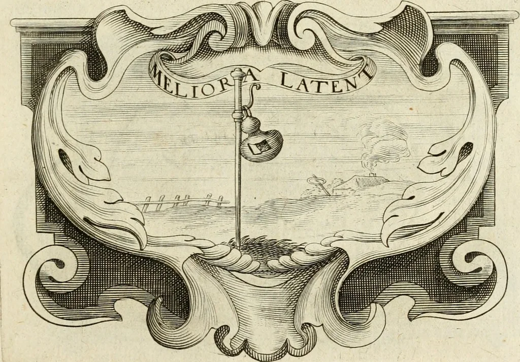 An illustration from Siluestri à Petrasancta Symbola heroica, 1682, leaf 502