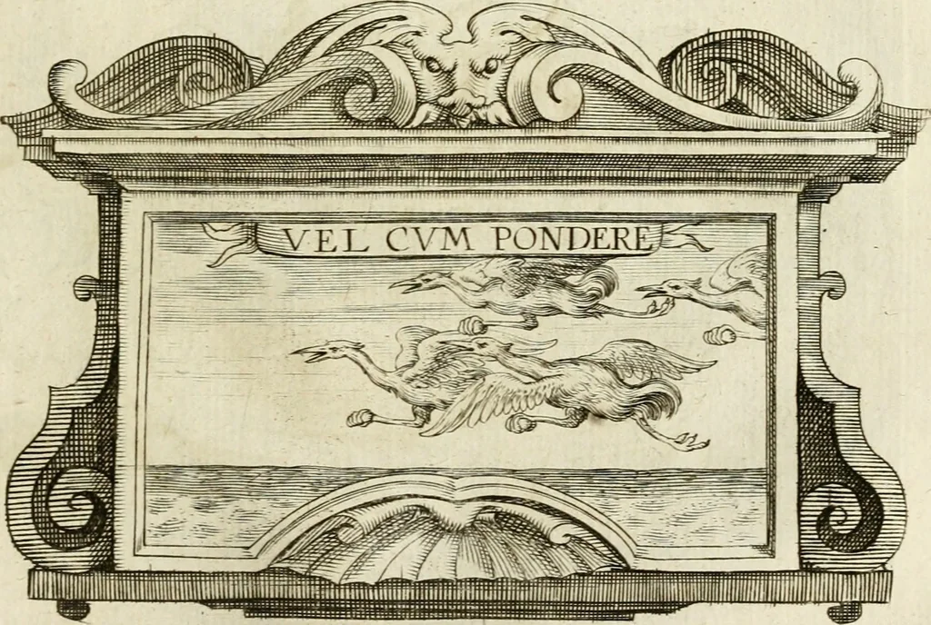 An illustration from Siluestri à Petrasancta Symbola heroica, 1682, leaf 504