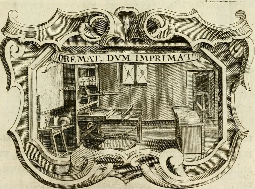 An illustration from Siluestri à Petrasancta Symbola heroica, 1682, leaf 506